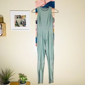 Silver body suit